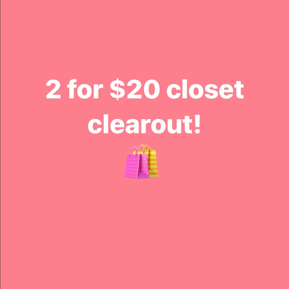 2 FOR $20 FREE PEOPLE, NIKE, NWT, AND MORE SALE!! Sizes medium-large